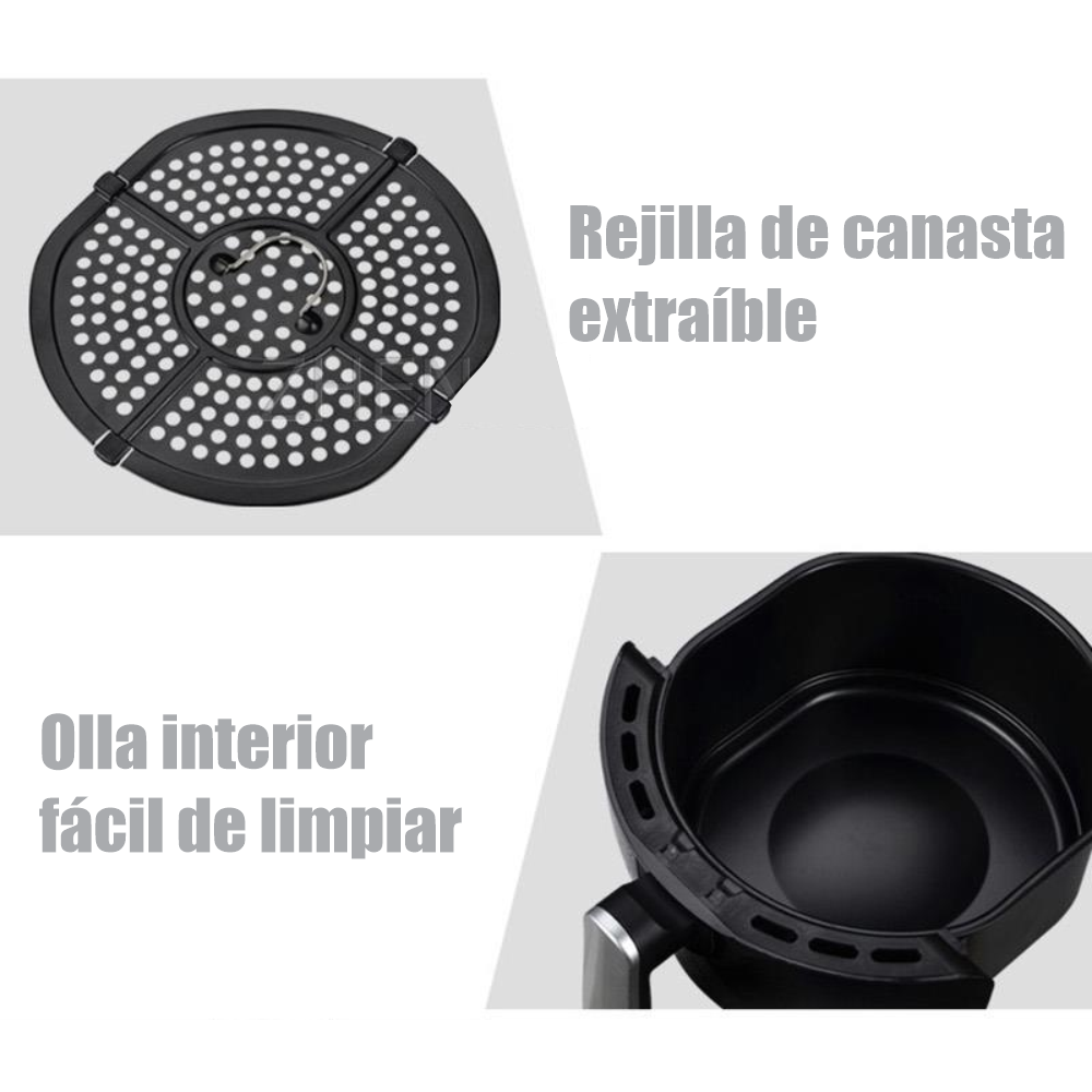 Freidora de Aire Sin Aceite Air Fryer 3.5lt 1500W Renahouse + Recetario