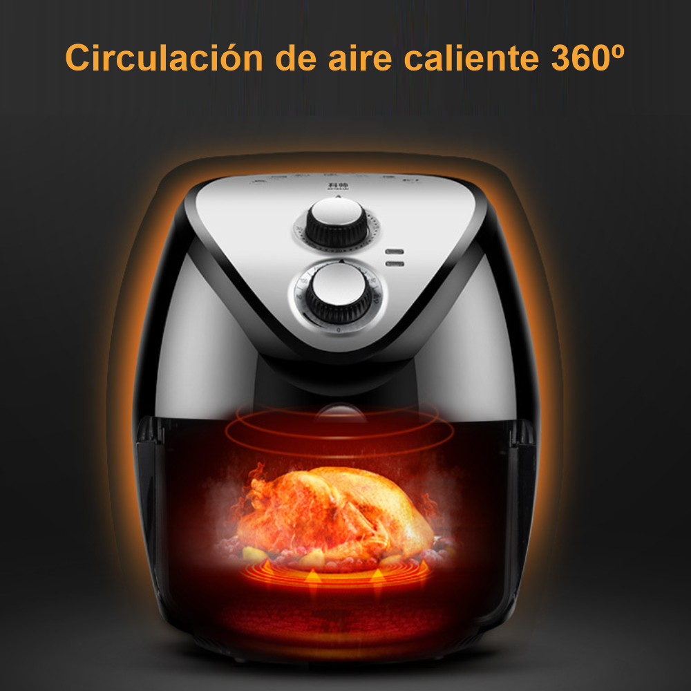 Freidora de Aire Sin Aceite Air Fryer 3.5lt 1500W Renahouse + Recetario