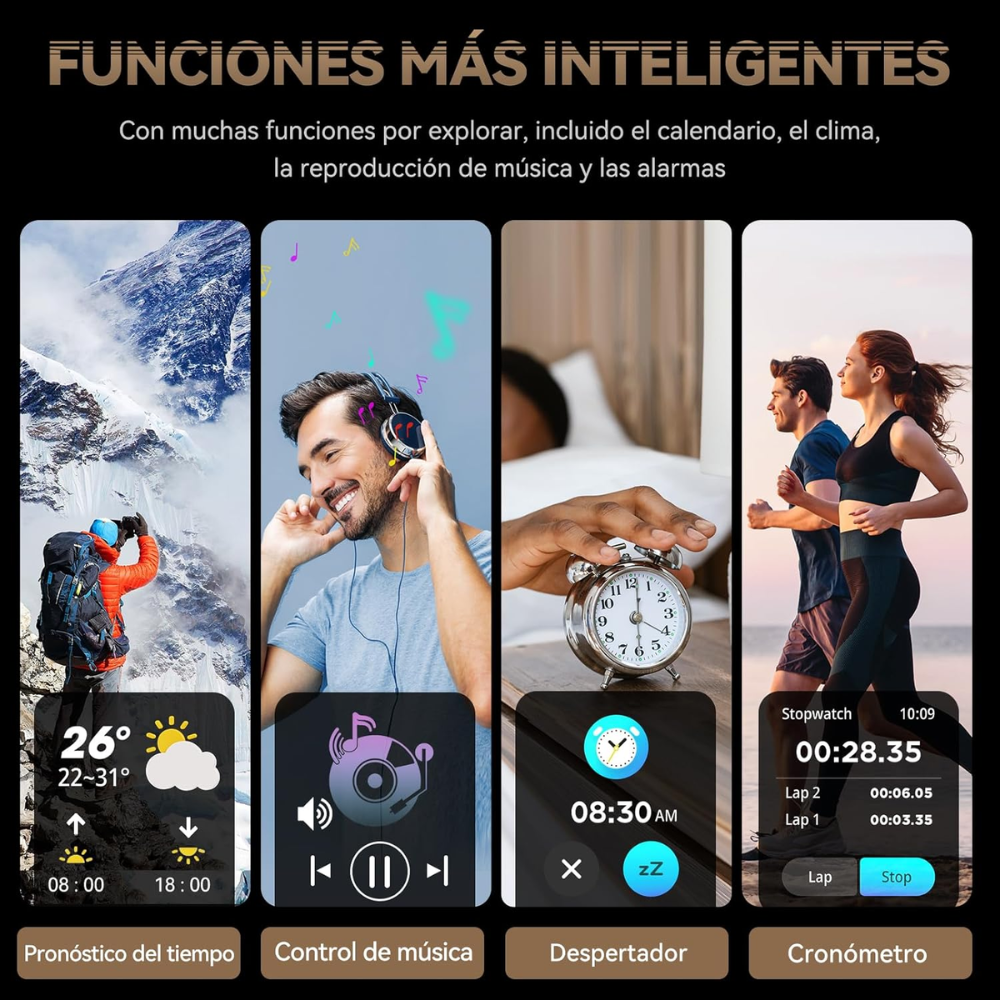 Cubot C28 Smartwatch Reloj Hombre Sumergible Pantalla 2.0 Hd