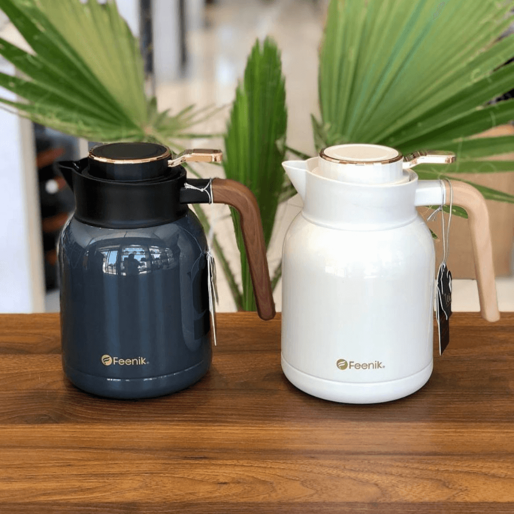 Termo Térmico Feenik 1.5l Bebidas Calientes Frías Acero Inox