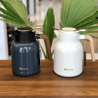 Termo Térmico Feenik 1.5l Bebidas Calientes Frías Acero Inox