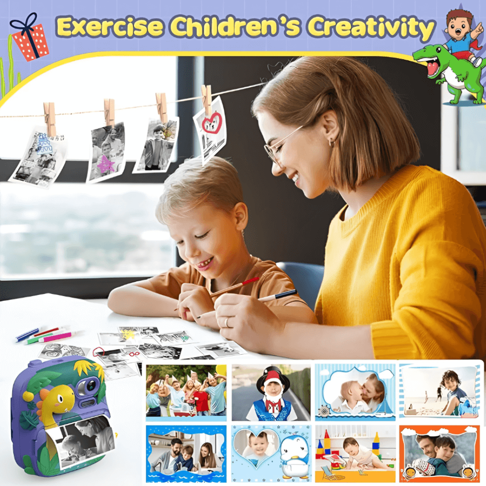 Cámara Fotográfica Instantánea Para Niños Digital Térmica