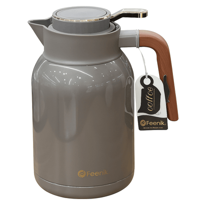 Termo Térmico Feenik 2.0l Bebidas Calientes Frías Acero Inoxidable