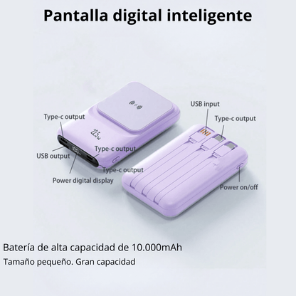 Power Bank Bateria Portatil 10000mah Carga Rapida Magnetico