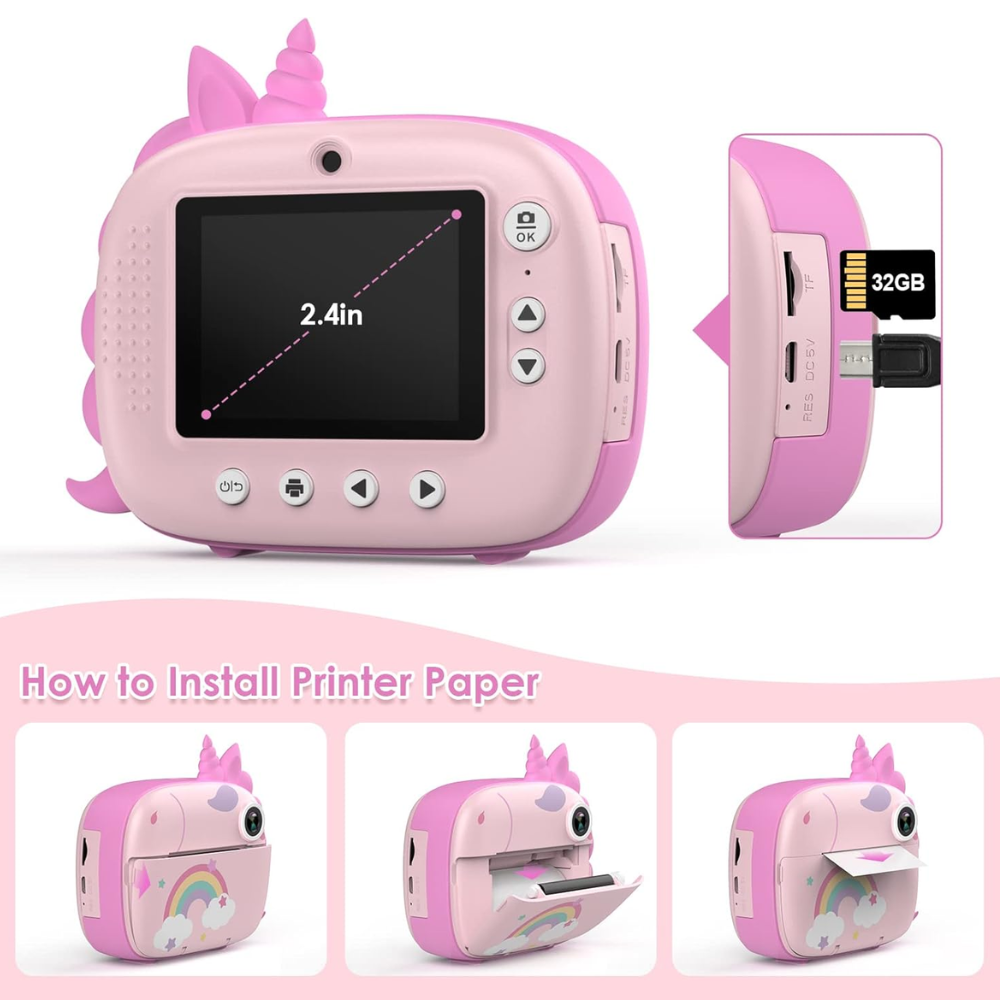 Cámara Instantánea Digital Fotográfica Para Niños Térmica 26-4