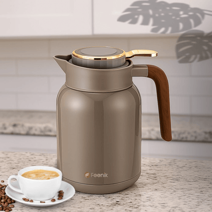 Termo Térmico Feenik 2.0l Bebidas Calientes Frías Acero Inoxidable