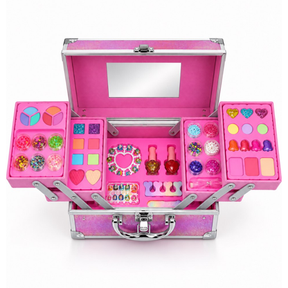 Set De Maquillaje Infantil Kit Belleza Con Maletín 63 Piezas