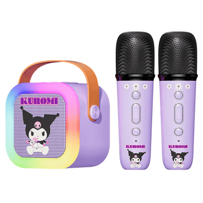 Set Karaoke Para Niñas Bluetooth Inalámbrico Rgb 2 microfonos