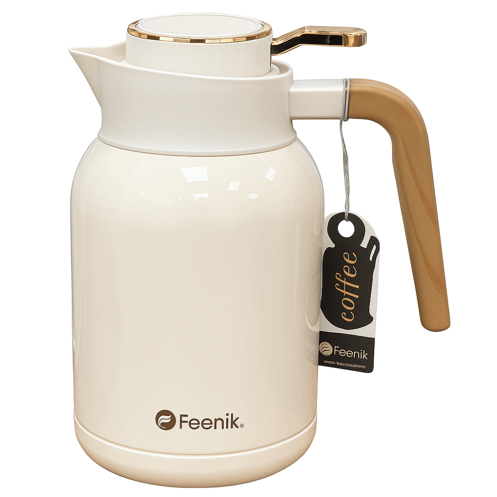 Termo Térmico Feenik 2.0l Bebidas Calientes Frías Acero Inoxidable