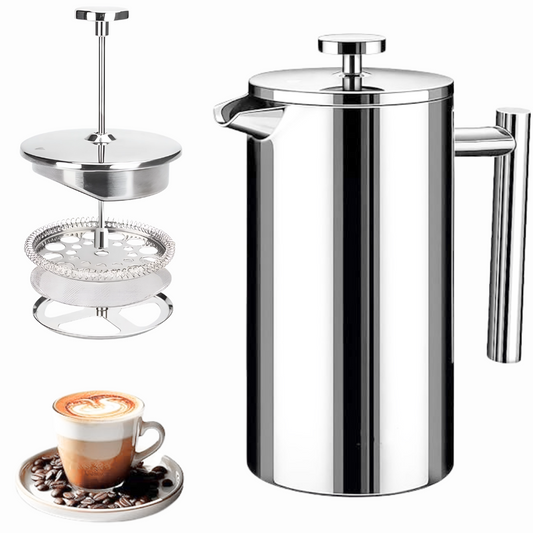 Cafetera Prensa Francesa En Acero Inoxidable 1 Litro