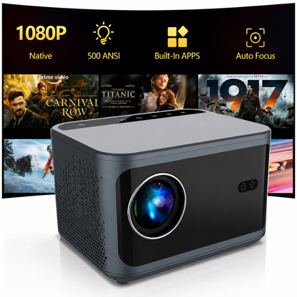 Proyector Smart Android 500Ansi Ultra Hd Wifi Auto Focus JY540