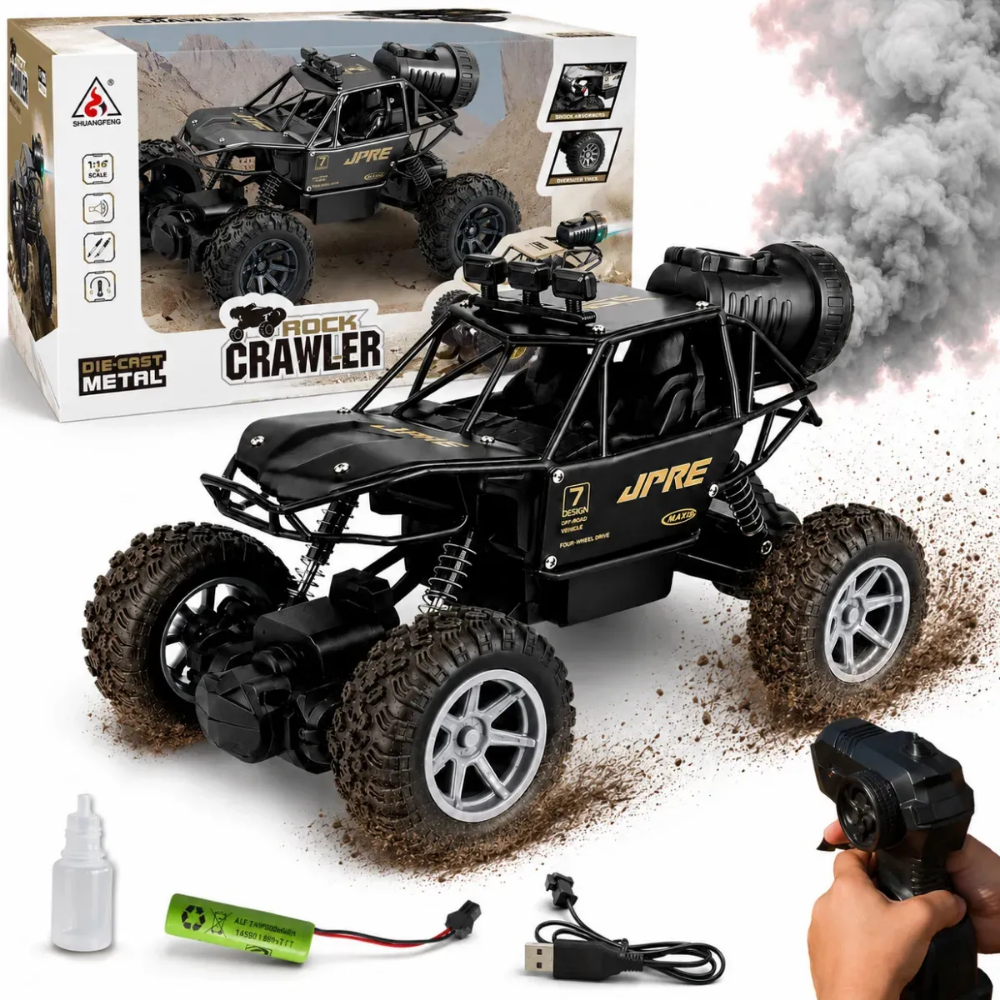 Carro A Control Remoto 4x4 Off Road Recargable Humo RC2096