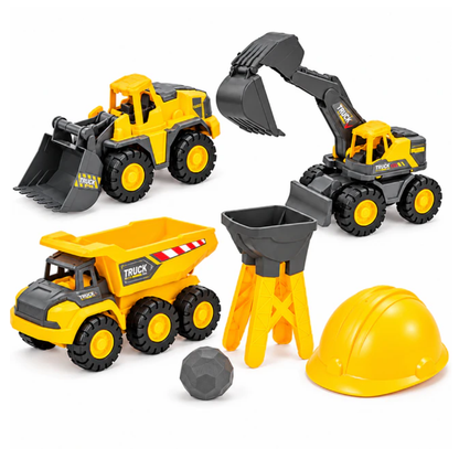 Set x6 Carritos De Construcción Infantil Juguetes Didácticos