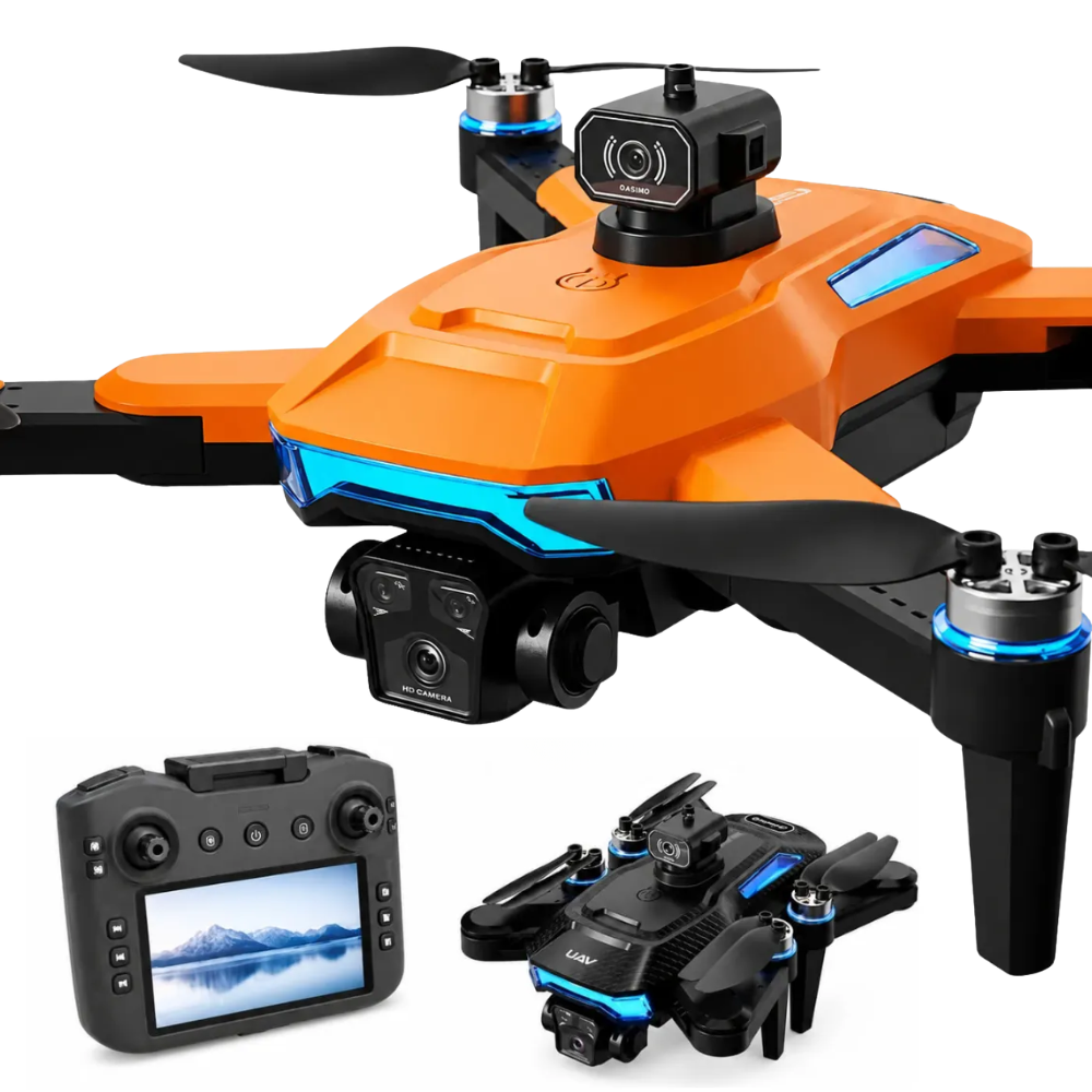 Drone 4K Wifi Dual Camara Pantalla Sensor Obstáculos J18HP