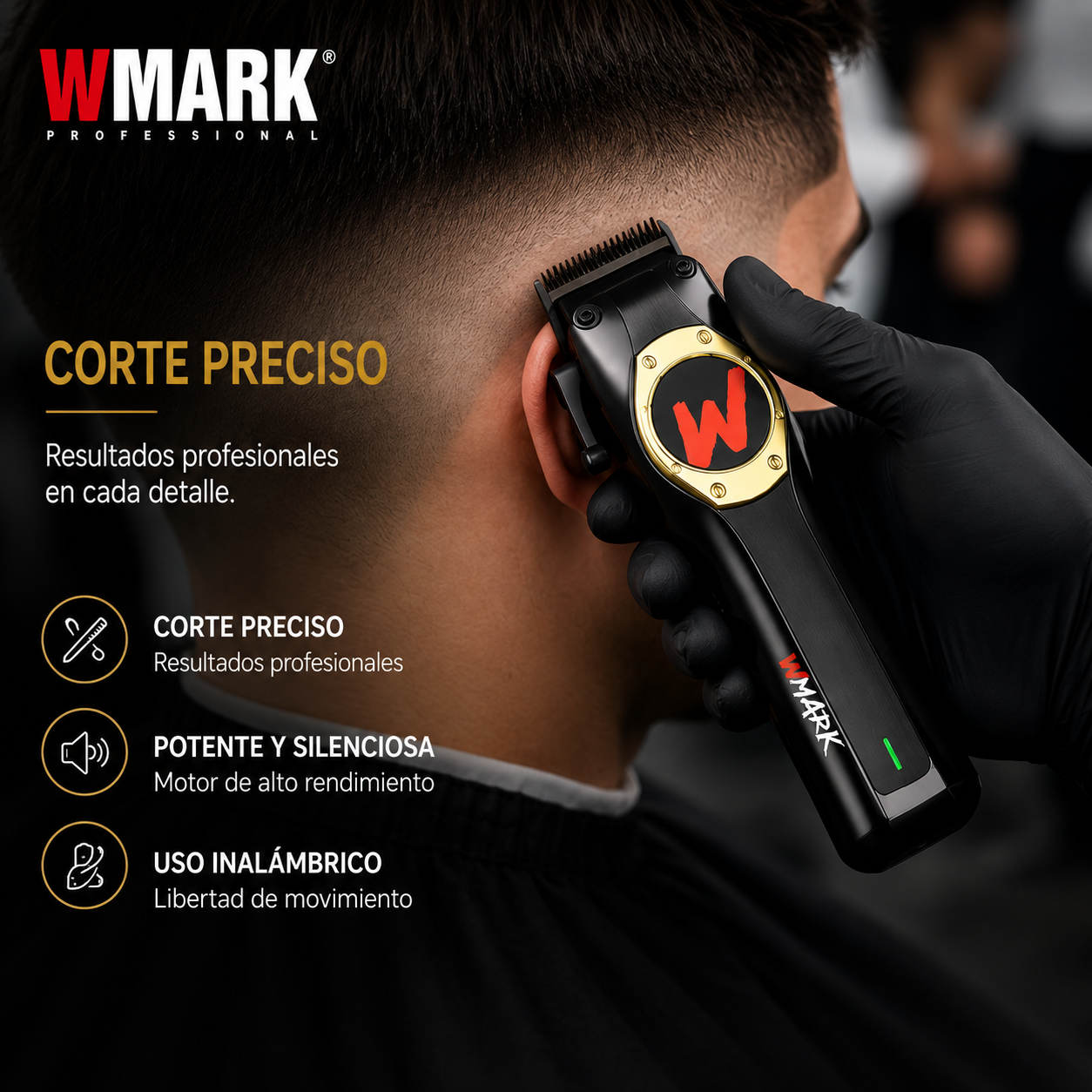 Cortadora De Pelo Profesional WMARK 10.000 RPM NG-9015