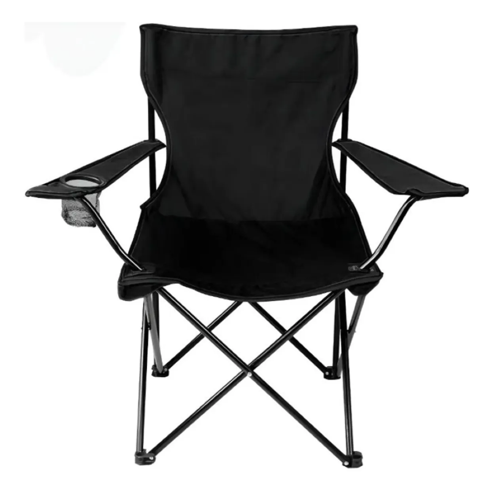 Silla Plegable De Camping Con Portavasos Para Exterioriores