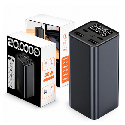 Power Bank Batería Externa 20.000mah 65w Carga Ultra Rápida