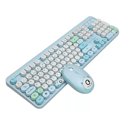 Combo Teclado y Mouse Inalámbricos USB 2.4G 105 Teclas Weibo