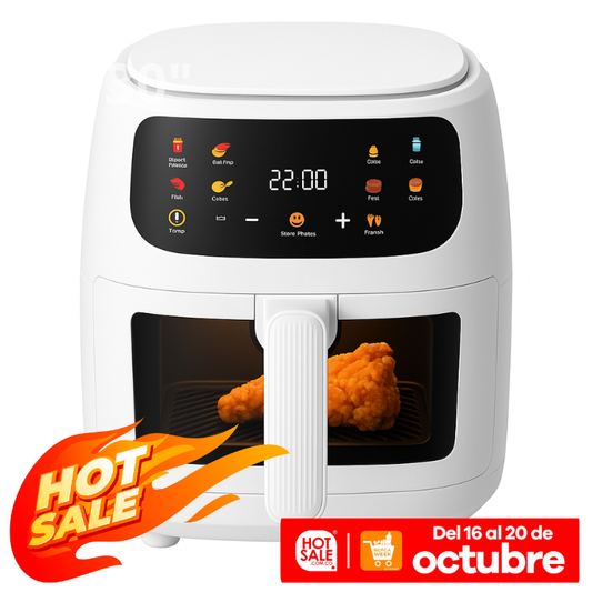 Freidora De Aire 10litros Xhome 2400w Pantalla Táctil Digital