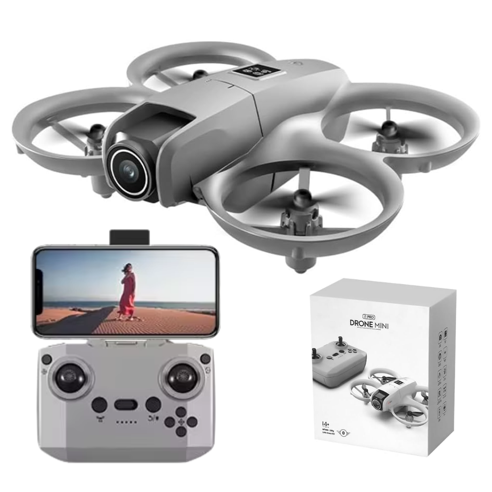 Mini Drone H21 Dual Cámara HD Wifi Sensor Obstáculos UAV FPV