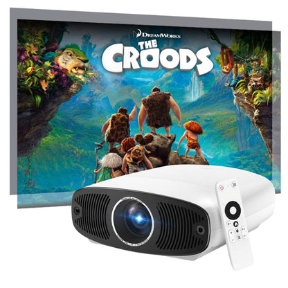 Proyector Smart 8k Full Hd Q7 1300 Ansis + Telón Arl 120inch