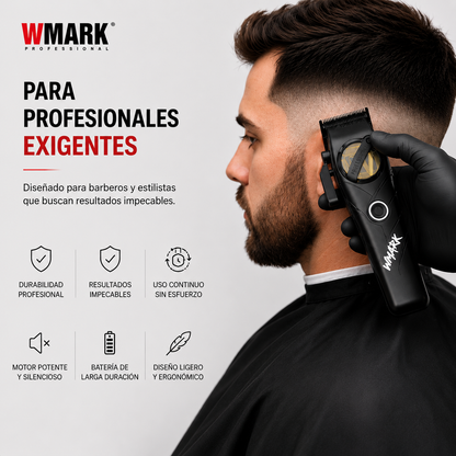 Kit Cortadora De Pelo + Trimmer Profesional WMARK NG-8613