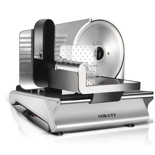 Rebanadora De Carne Sokany Eléctrica Acero Inoxidable 500w