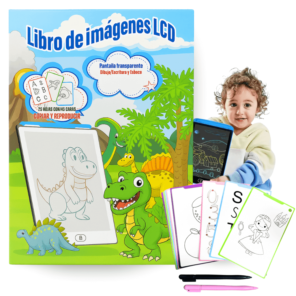 Tableta Mágica Educativa Lcd Para Niños + Plantillas