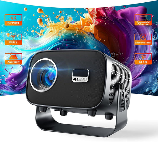 Proyector 4k Inteligente A10 Android Smart Tv 500 Ansi Lumenes