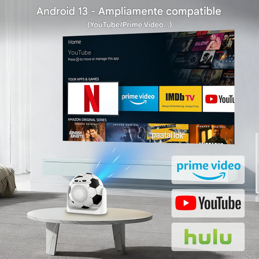 Mini Proyector Android 4k Enfoque Automatico 200 Ansi Jy360