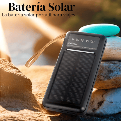 Power Bank Batería Solar Panel 20.000mah Cargador Portátil