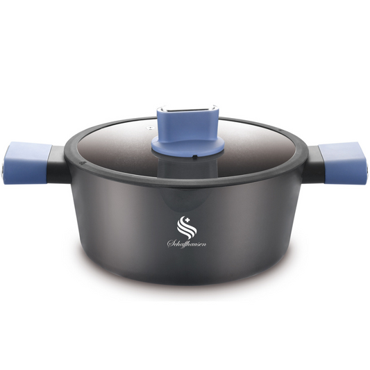 Batería Ollas Marmol 9p Berlin Antihaderente Schaffhausen Az Color Azul Acero