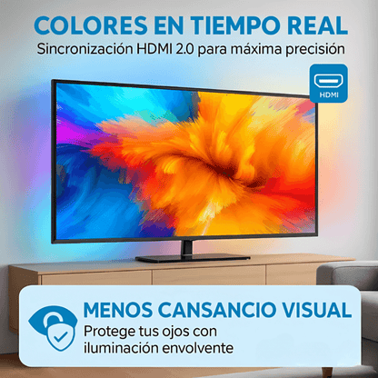 Cinta Luz Led Inmersión Tv Hdmi 55 A 65 Inch Ambilight 12v