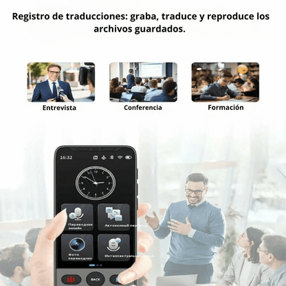 Traductor Voz Smart Ia Tiempo Real 142 Idiomas Portátil T02