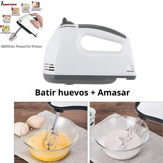 Batidora Eléctrica De Mano 7 Velocidades 260w Multifuncional