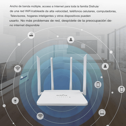 Módem Router Inalambrico 4g Lte Cpe Tarjeta Sim 300mbps Wifi