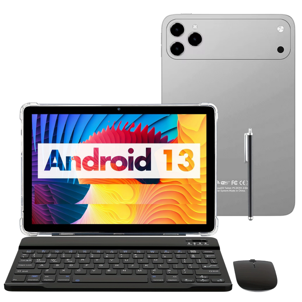 TAB3 Tablet Celular Dual Sim Android 13 + Teclado/Mouse/Lápiz Óptico