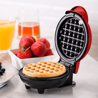 Mini Wafflera Eléctrica Doble Planchas Antiadherentes 110v