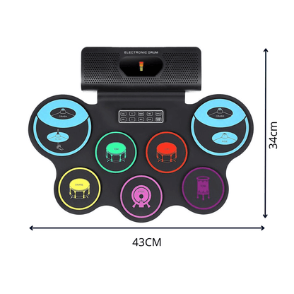 Batería Electrónica Juegos Tambores Bluetooth 7 Almohadillas