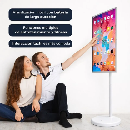 Pantalla Inteligente 24 In Tactil Giratoria Android Portátil