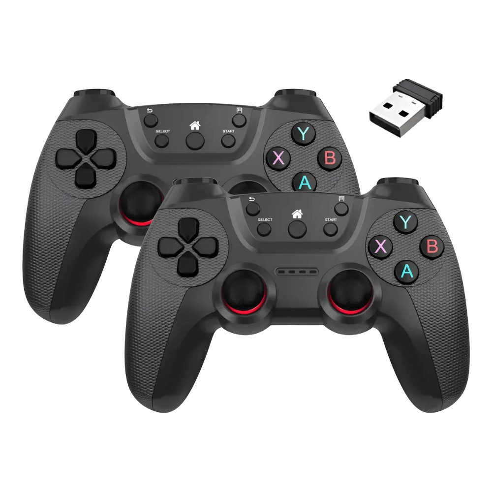 Kit 2 Controles Inalámbricos Para Pc Game Stick Box Gamepad