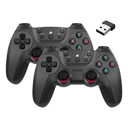 Kit 2 Controles Inalámbricos Para Pc Game Stick Box Gamepad