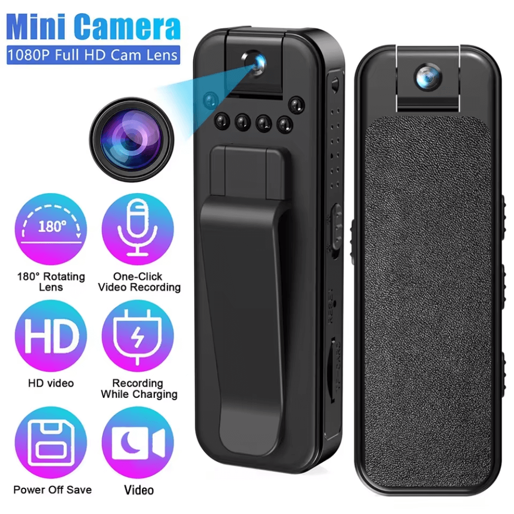 Cámara Corporal Wifi 1080p Full Hd Body Cam Giratoria 180 L7