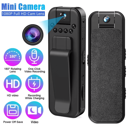 Cámara Corporal Wifi 1080p Full Hd Body Cam Giratoria 180 L7