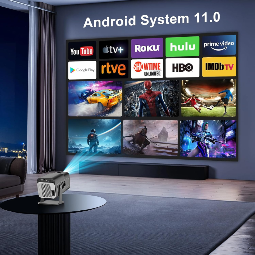 Proyector 4k Portátil Smart Hy320 Mini Android Wifi 300ansi