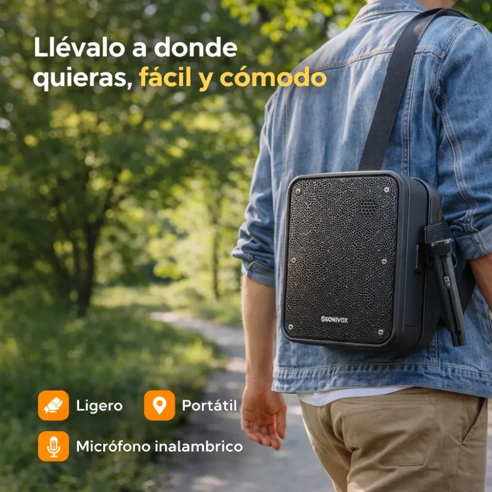Sonivox Beta VS-SS801 Parlante Portátil Karaoke 30W 5inch BT