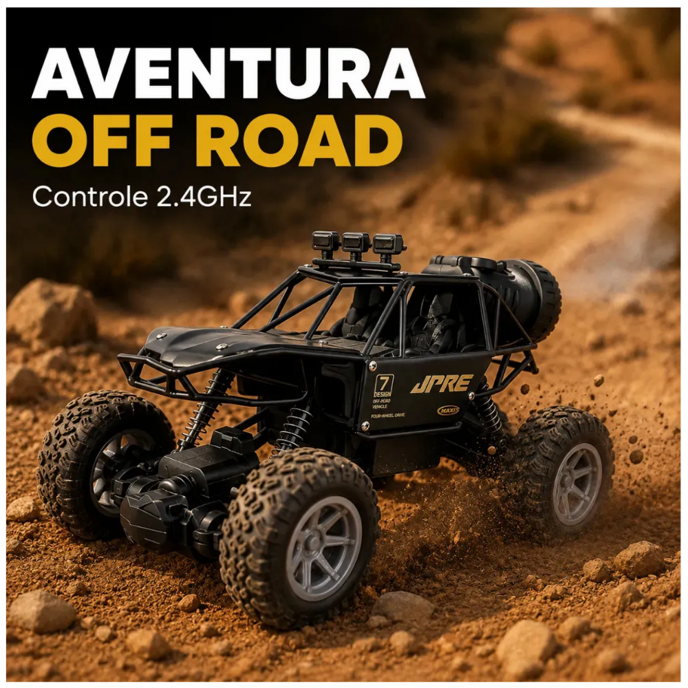 Carro A Control Remoto 4x4 Off Road Recargable Humo RC2096