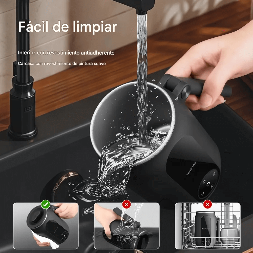 Chocolatera Y Espumador De Leche Eléctrico 250ml Digital