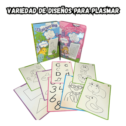 Tableta Mágica Educativa Lcd Para Niños + Plantillas