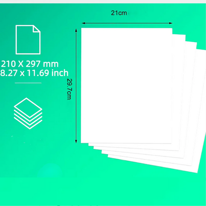 Resma De Papel Térmico A4 210x297mm 200 Hojas Impresora